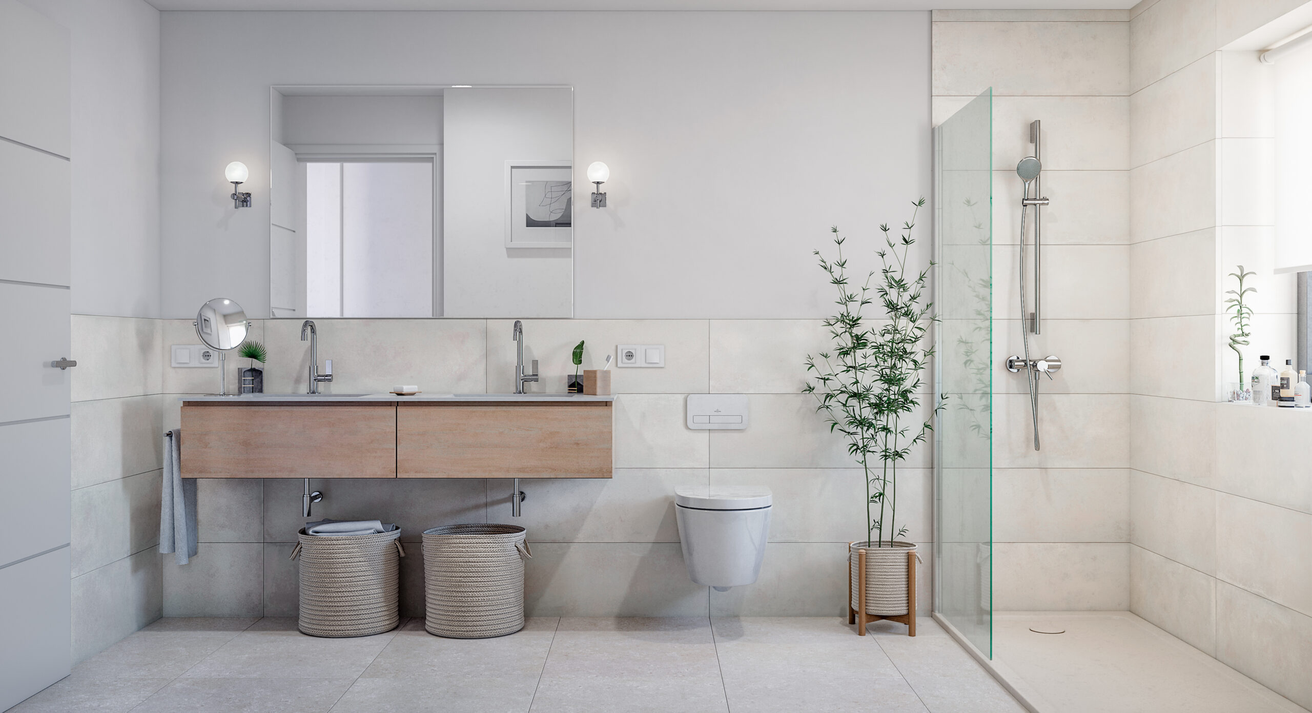 New modern villa bathroom- La Duquesa - Manilva