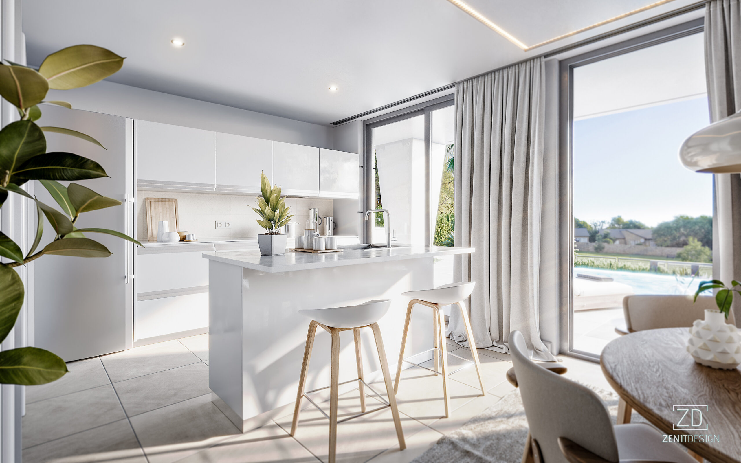 New modern villa kitchen- La Duquesa - Manilva