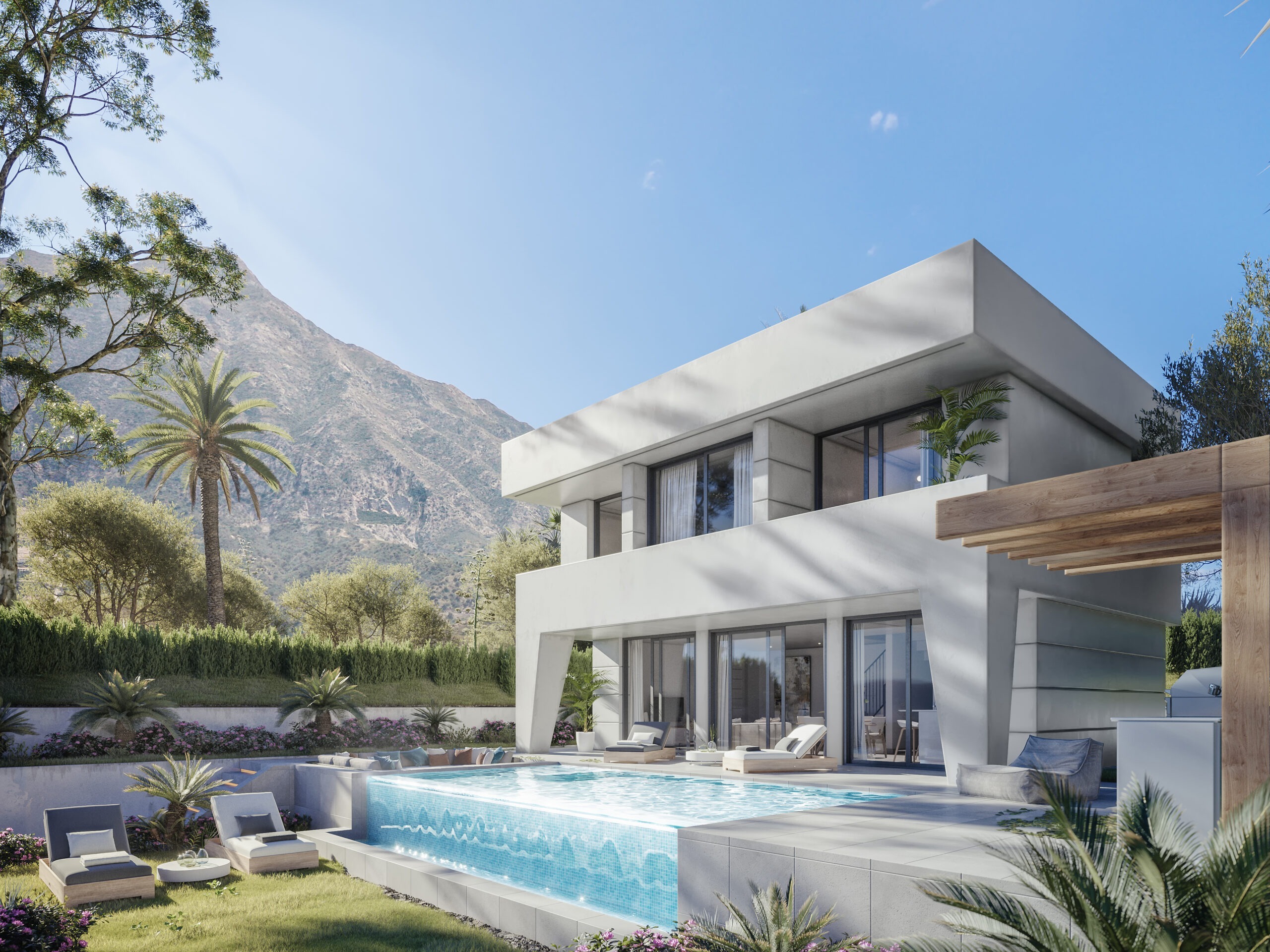 New modern villa exterior- La Duquesa - Manilva