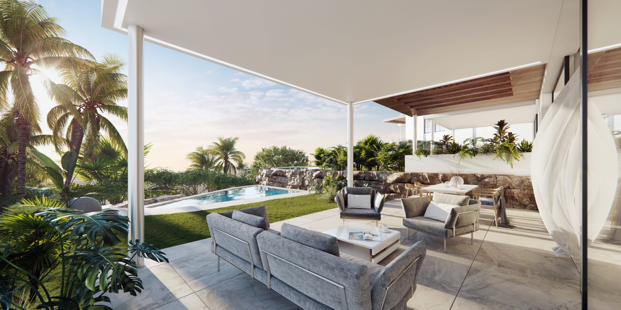 New semi-detached villa terrace - Marbella
